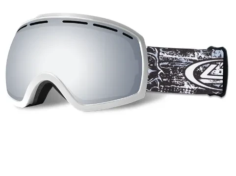 Gafas de esquí esféricas grandes, anti-vaho nocturnas, versátiles
