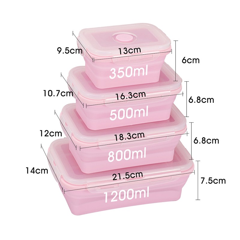 Cuenco plegable de silicona portátil para exteriores