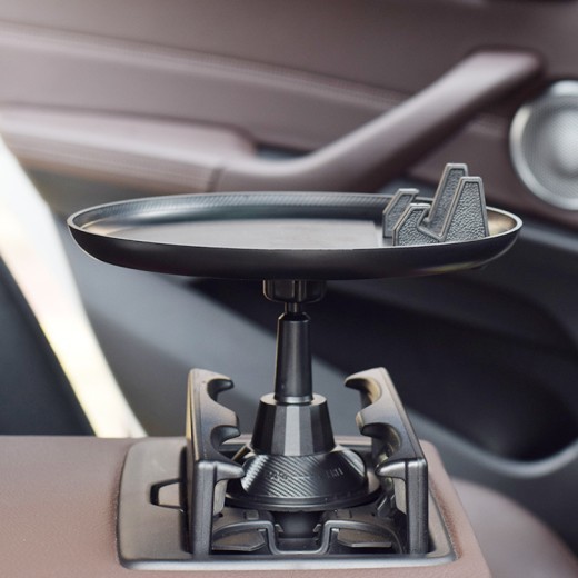 Portavasos ajustable para coche, organizador de bebidas, café, botellas, accesorios, bandeja de comida, mesa para automóviles, para hamburguesas y papas fritas.