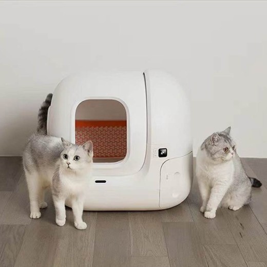 Caja de arena para gatos completamente automática Smart MAX, grande, eléctrica y completamente cerrada
