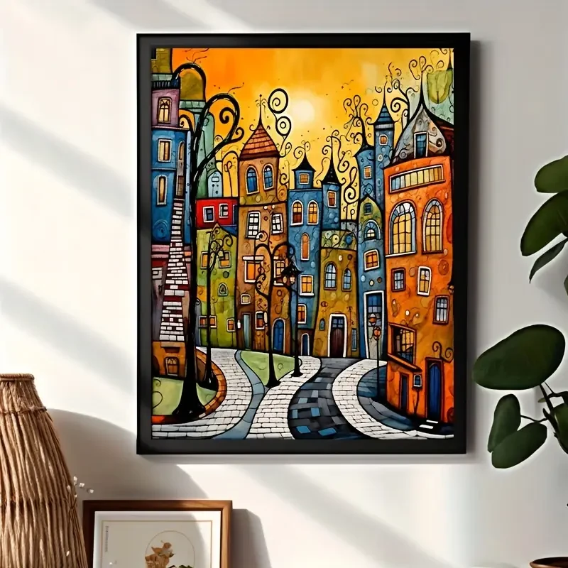 1 lienzo abstracto para apartamento, sin marco, resistente al agua, ideal para oficina, sala de estar, dormitorio, restaurante y bar.
