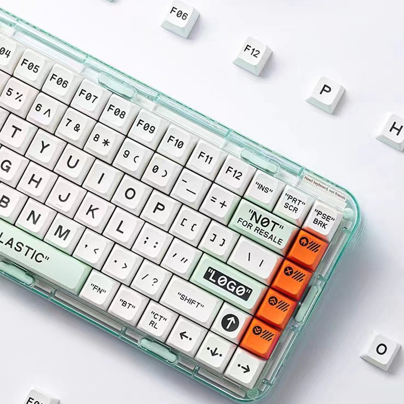Teclado mecánico inalámbrico Bluetooth transparente MelGeek Mojo84 Key