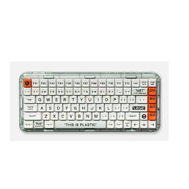 Teclado mecánico inalámbrico Bluetooth transparente MelGeek Mojo84 Key