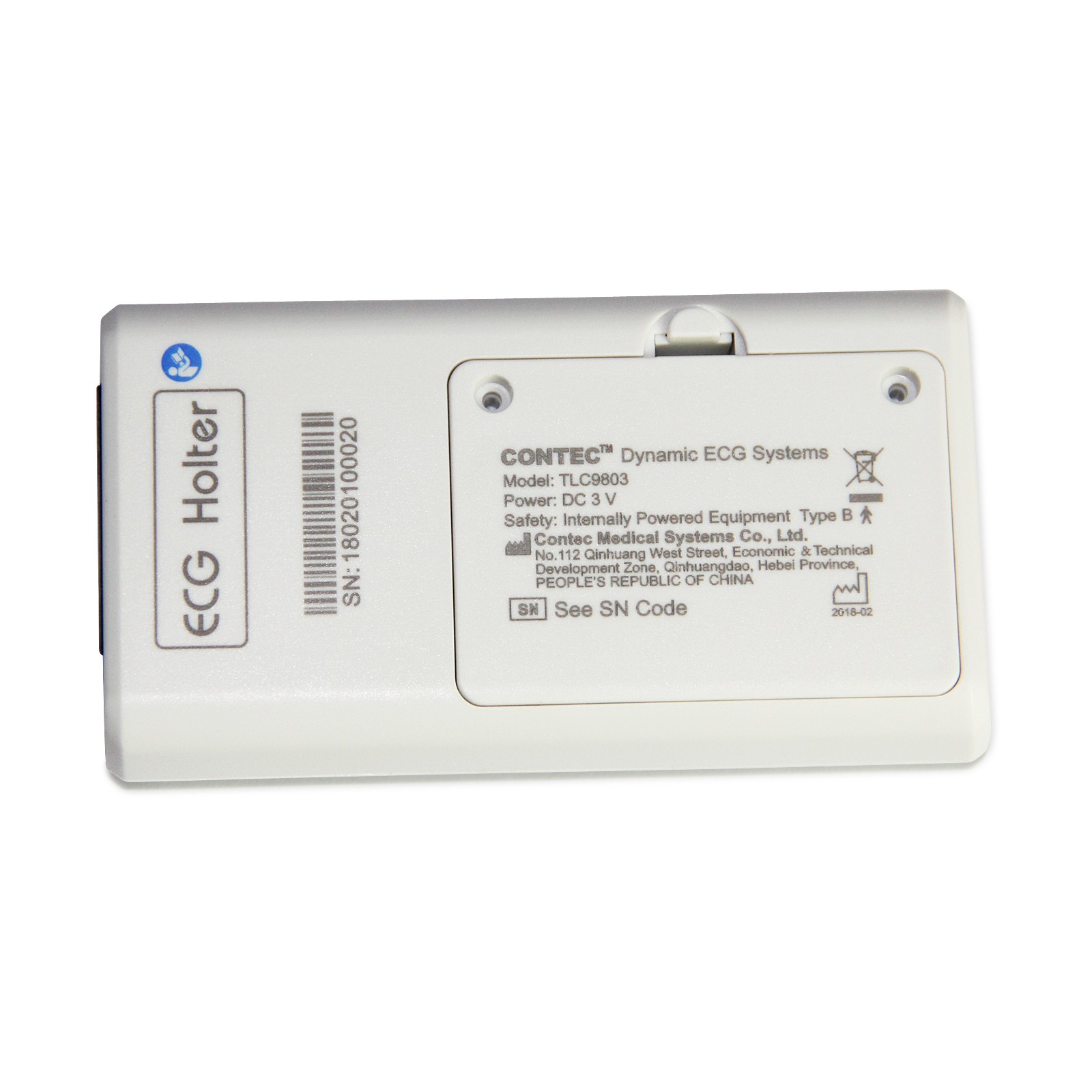 Monitor Holter de ECG portátil de 3 canales y 24 horas con software para PC Contec TLC9803