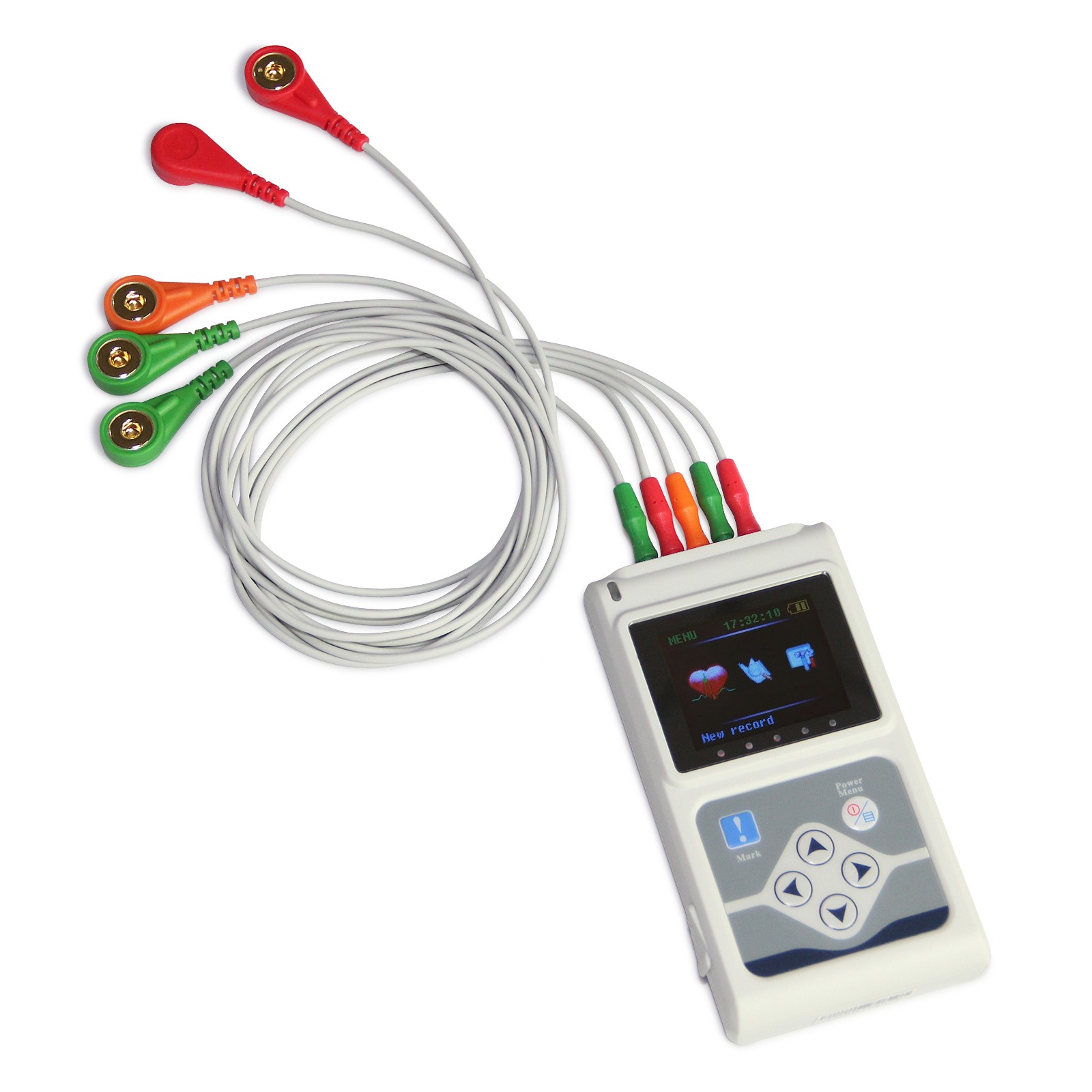 Monitor Holter de ECG portátil de 3 canales y 24 horas con software para PC Contec TLC9803