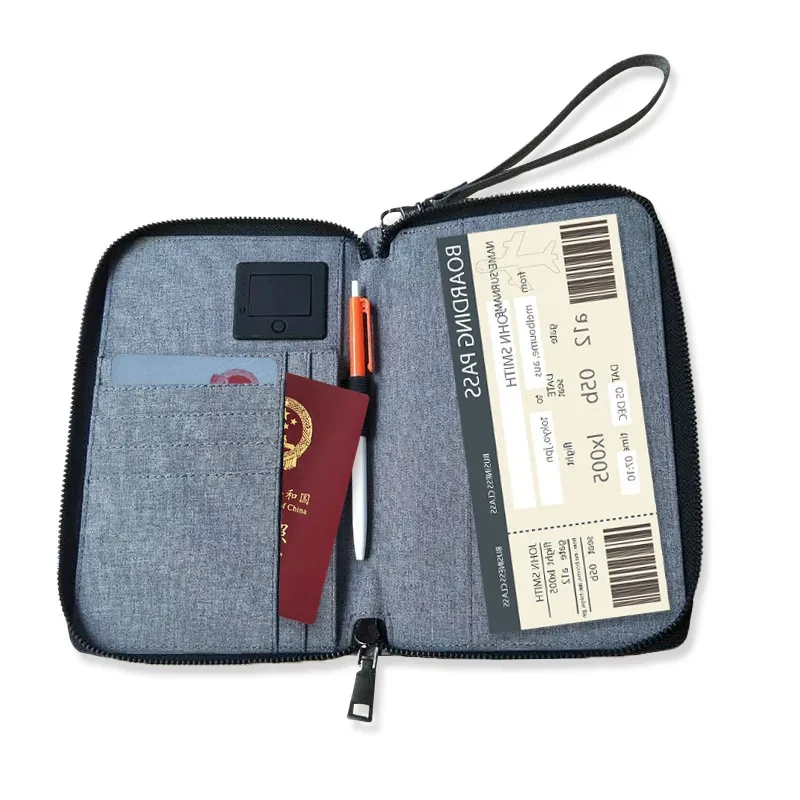 Nuevo bolso de mano para hombre con cremallera multifunción de negocios