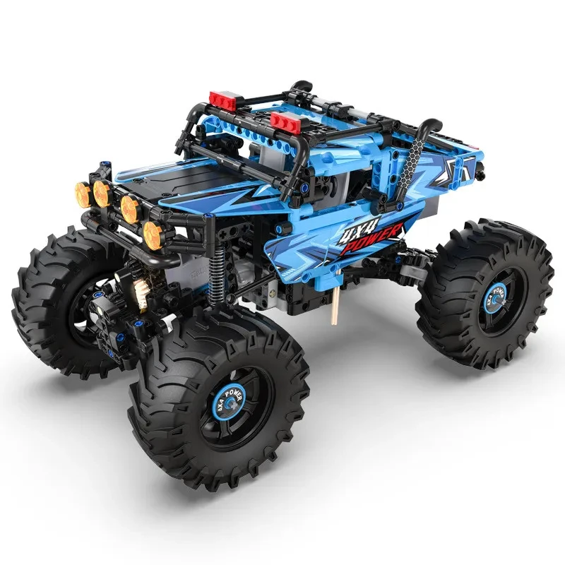 Monster Rock Crawler de control remoto para niños, bloques ensamblados sobre ruedas, juguete