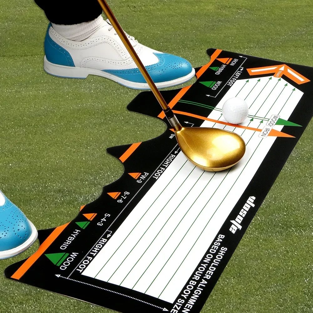 Almohadilla auxiliar para la postura de pie en el swing de principiante de golf