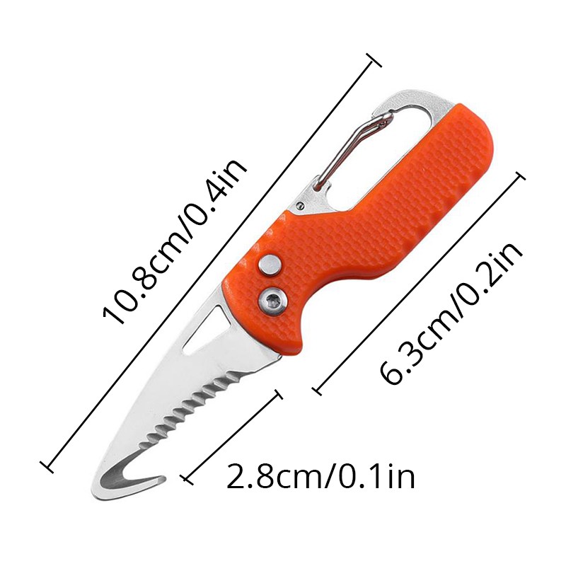 Llavero portátil multifuncional con forma de cuchillo
