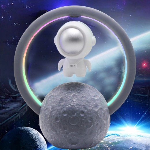 Altavoz Bluetooth con levitación magnética y astronauta con suspensión creativa, subwoofer inalámbrico, decoración del hogar, regalo de cumpleaños para novio