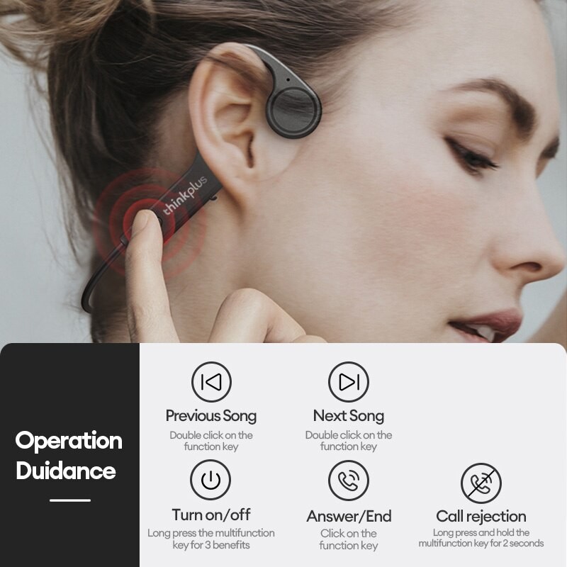 Auriculares Bluetooth de conducción ósea Lenovo X4