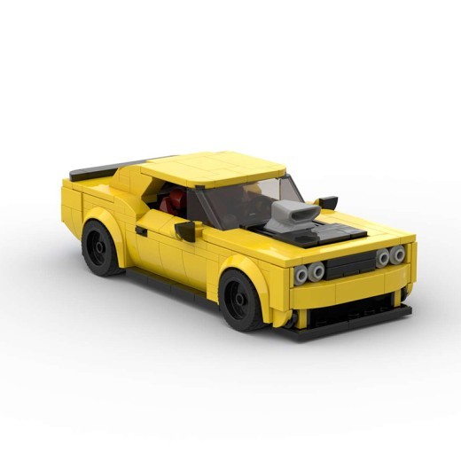 Bloques de construcción de 8 cuadros para modelo de coche de carreras para niño