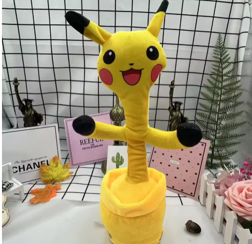 Muñeca eléctrica de Pikachu de Pokémon, juguete para cantar y bailar, regalo de cumpleaños para niños