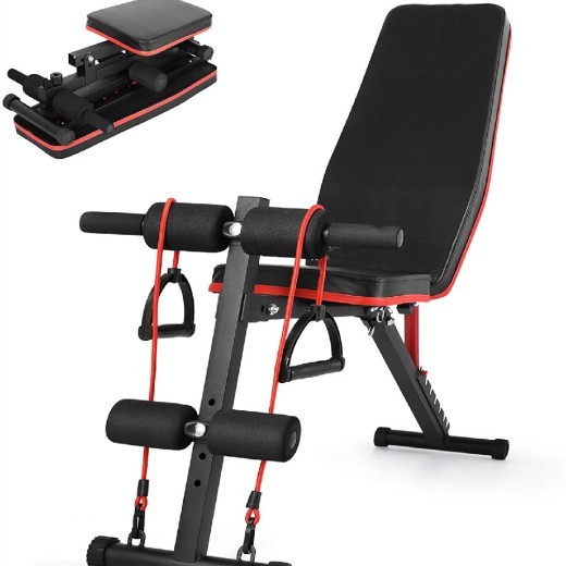 Inicio Banco con mancuernas Abdominales Equipo de fitness