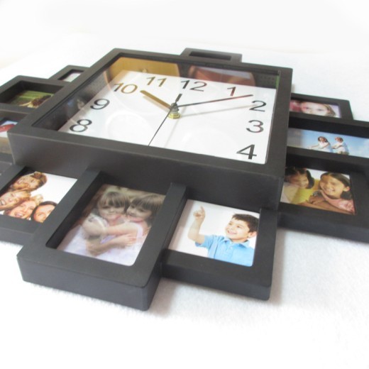 Reloj de pared con foto, reloj silencioso, reloj electrónico creativo, reloj de pared