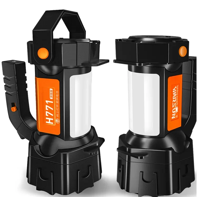 Lámpara portátil multifuncional de luz fuerte.