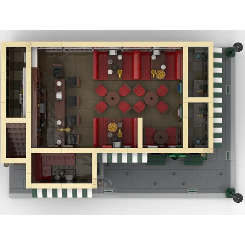 Apartamento de amigos y bar McLaren: modelo de juguete para construir