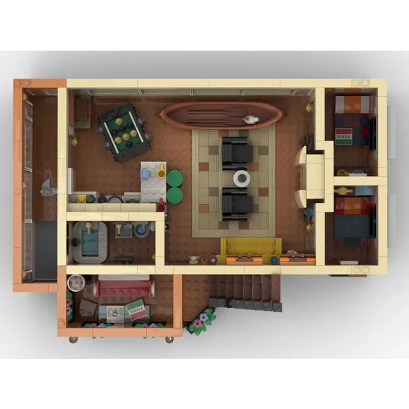 Apartamento de amigos y bar McLaren: modelo de juguete para construir