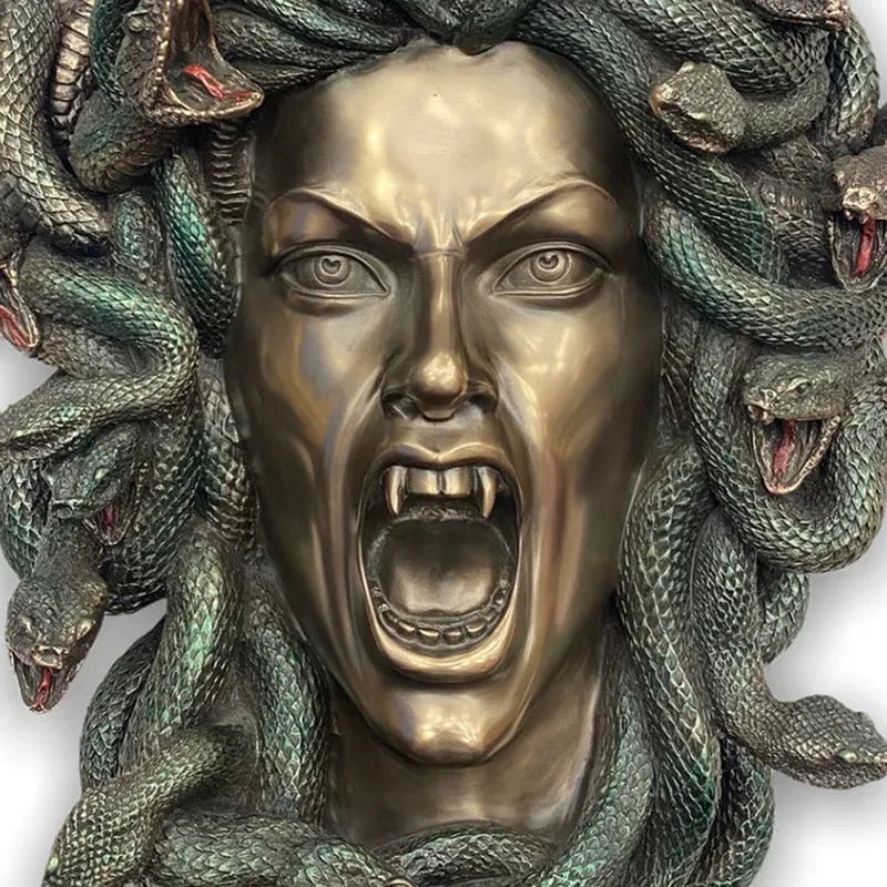 Estatua de pared de Medusa Estatua de la mitología griega