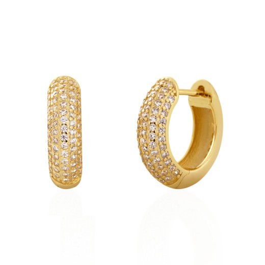 Pendientes de circonita irregular Pendientes de moda Diamante