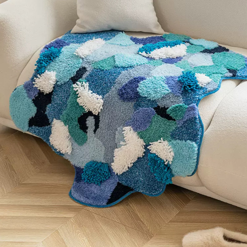 Manta gruesa para la cabecera del dormitorio, parte delantera y trasera de la cama principal.
