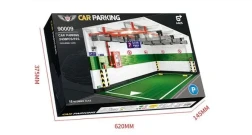 Juguete de bloques de construcción de estacionamiento real grande para niños