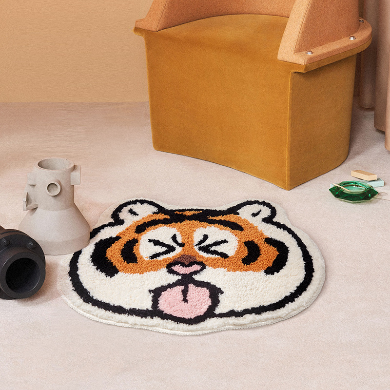 Alfombra de peluche linda para dormitorio, alfombra pequeña, alfombra para el suelo, manta