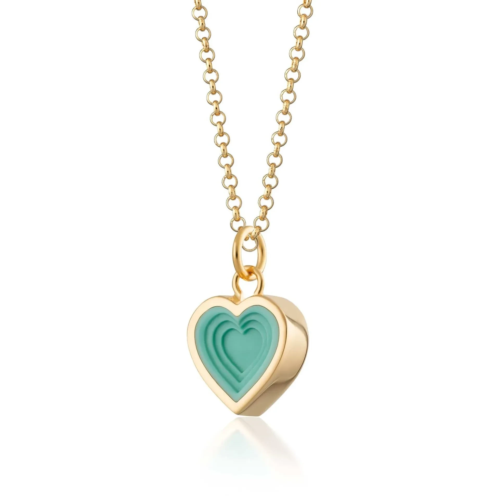 Collar geométrico de acero inoxidable con estrella de amor