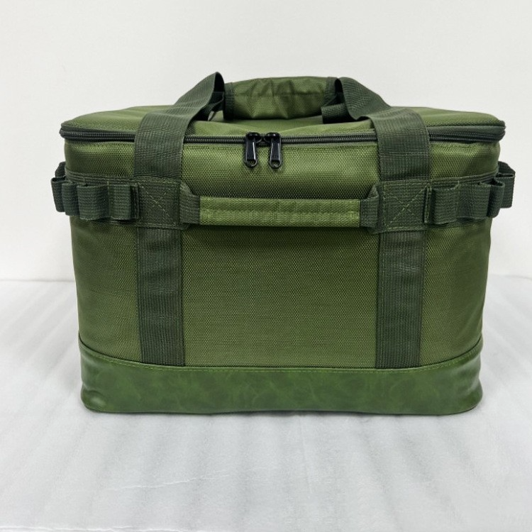 Bolsa de almacenamiento para camping, caja de tela de doble capa