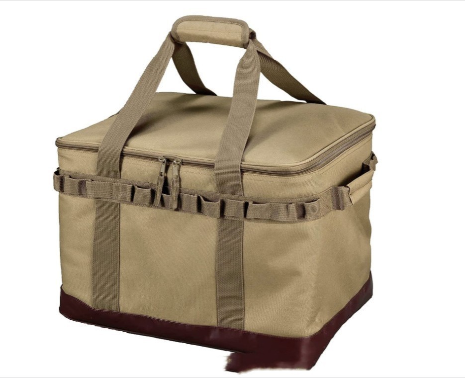 Bolsa de almacenamiento para camping, caja de tela de doble capa