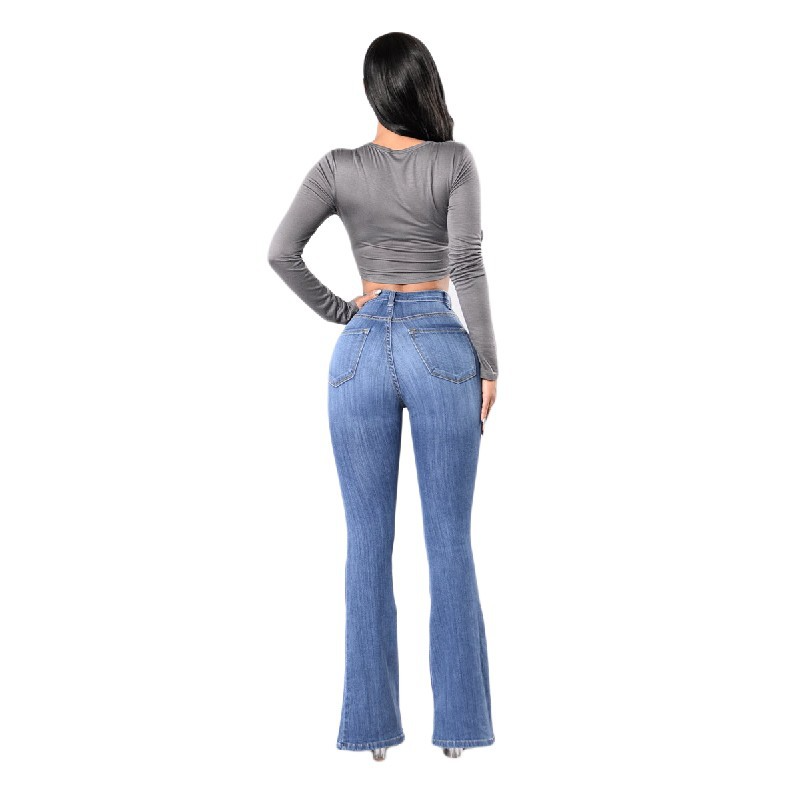 Nuevos jeans elásticos de cintura alta