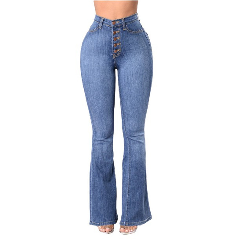 Nuevos jeans elásticos de cintura alta