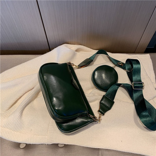 Conjunto de bolsos de mano negros de lujo para mujer.