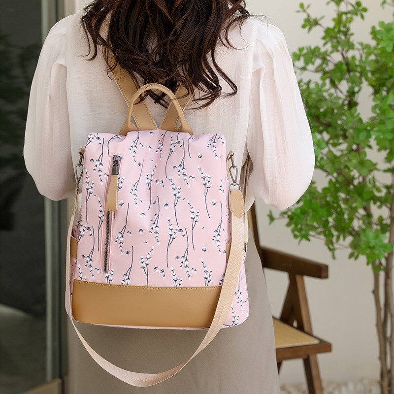 Mochila ligera de tela Oxford informal de gran capacidad