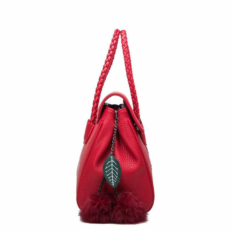 Bolsos de cuero bolso con estampado de lichi