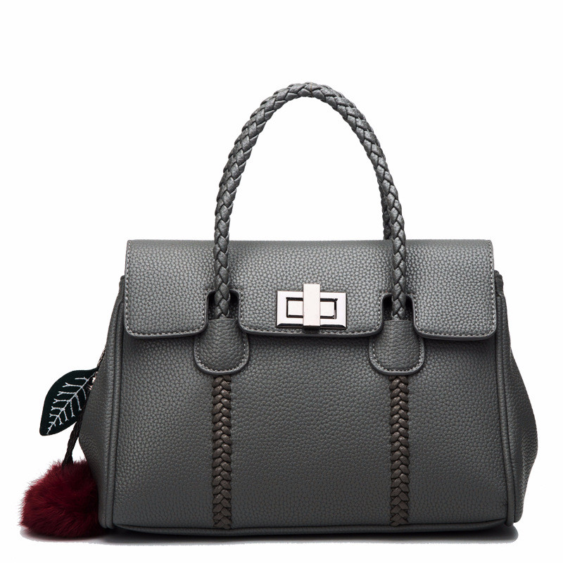 Bolsos de cuero bolso con estampado de lichi