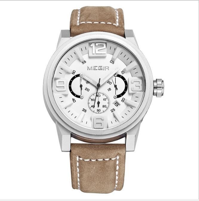 Reloj para hombre, reloj deportivo luminoso de tres esferas, resistente al agua.
