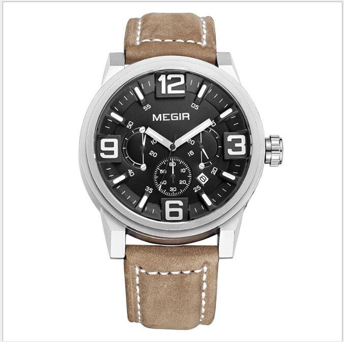 Reloj para hombre, reloj deportivo luminoso de tres esferas, resistente al agua.
