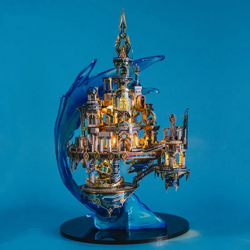 Rompecabezas de metal 3D Atlantis: modelo de ensamblaje tridimensional