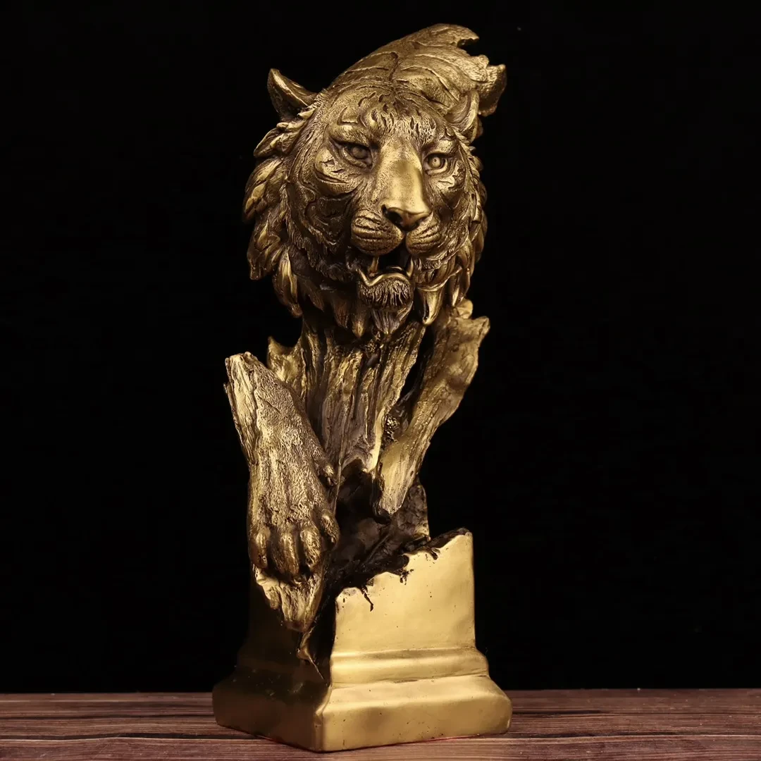 Adornos de cobre puro, tigre del zodíaco chino, dios moderno, decoración del hogar, artesanías