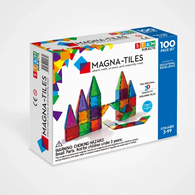 Juguetes para niños, rompecabezas de jardín de infantes, ventana a color, película magnética transparente de 100