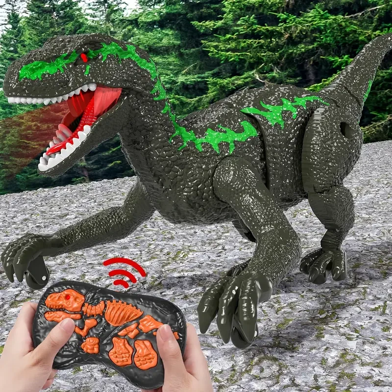 Juguete de control remoto Velociraptor recargable
