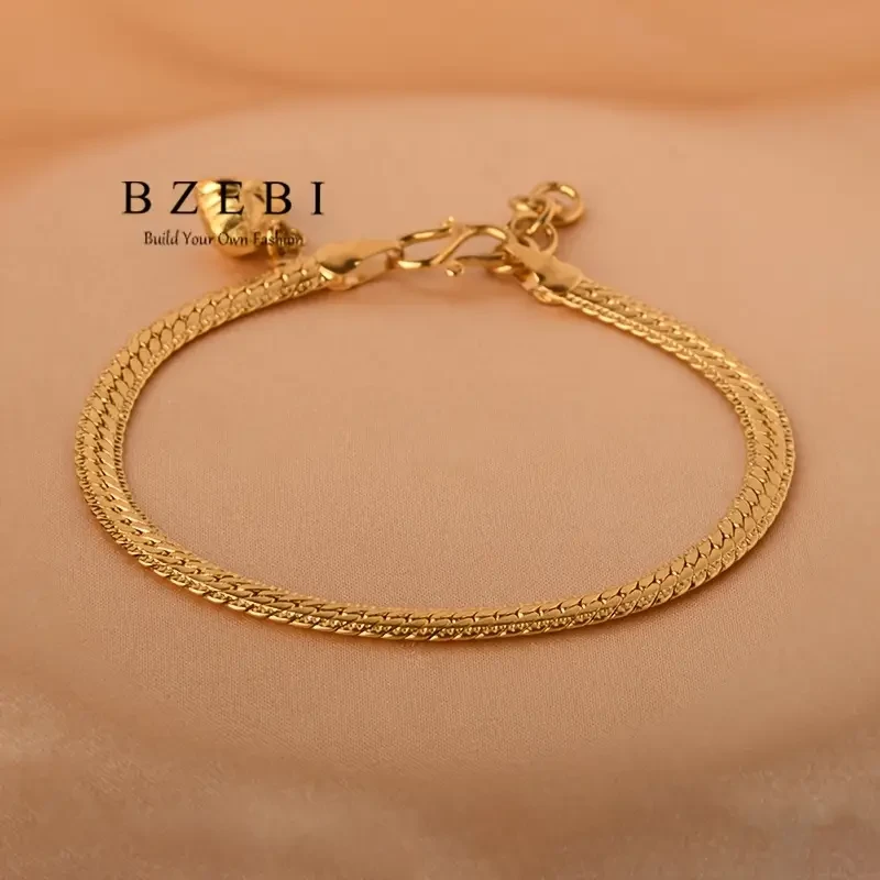 Elegante pulsera con dije de corazón para mujer