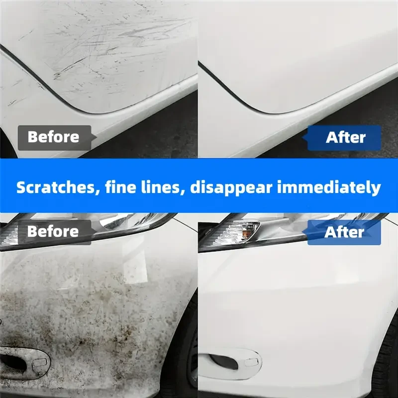 Cera para rayones y removedor de remolinos para autos, pulidor Nano Shine