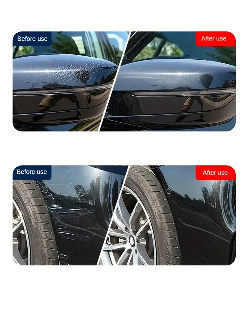 Cera para rayones y removedor de remolinos para autos, pulidor Nano Shine