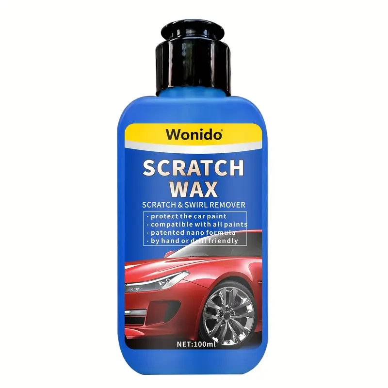 Cera para rayones y removedor de remolinos para autos, pulidor Nano Shine