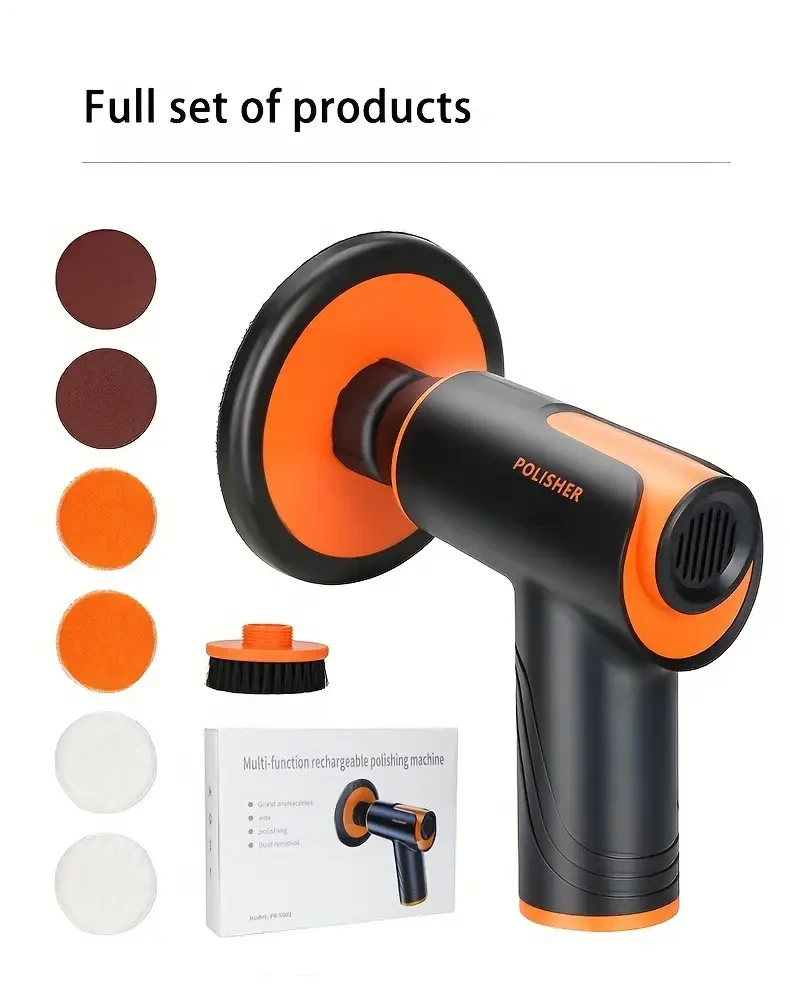 Enceradora y pulidora inalámbrica portátil para coche de 100 W