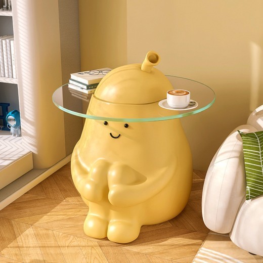 Pequeña mesa de té de pera para el hogar