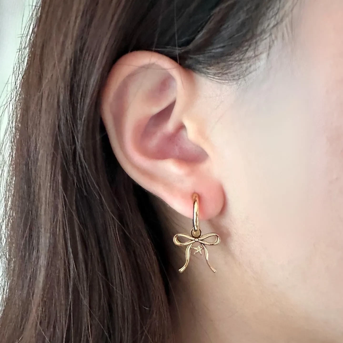 Collar con lazo XINGX de doble cara con goteo y pendientes de color con lazo para caballero