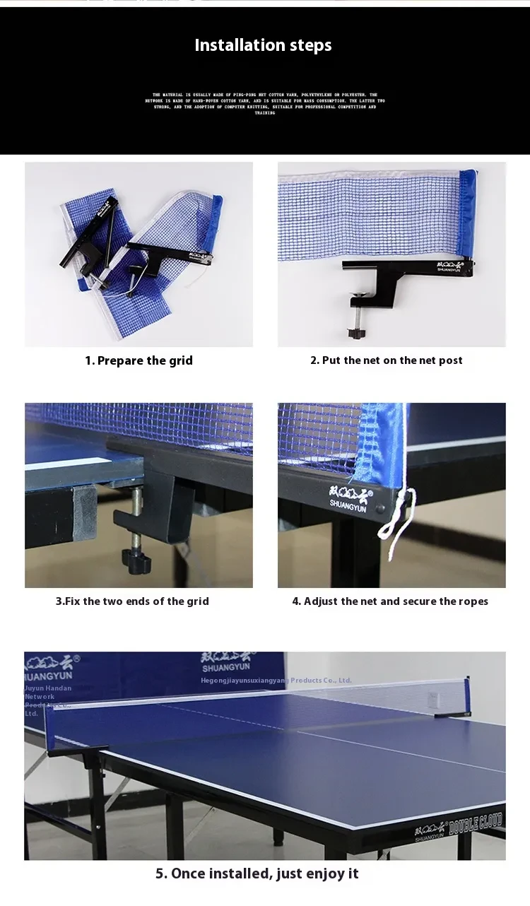 Poste de tenis de mesa universal con clip grande y engrosado